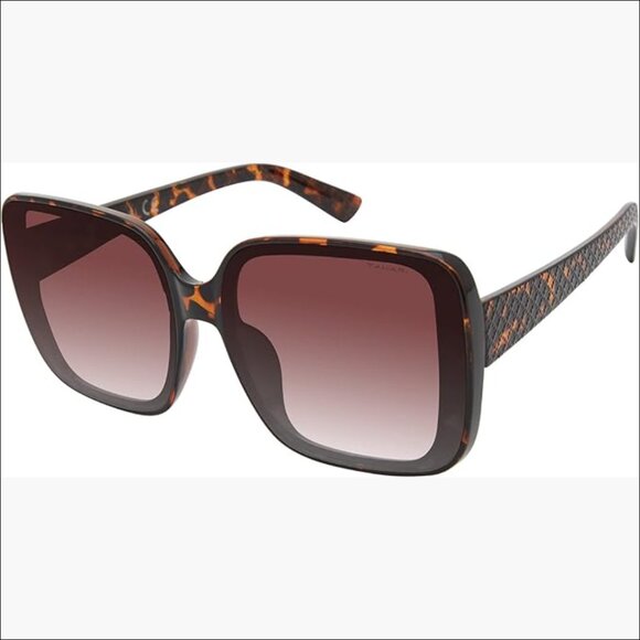 Oversized Square Sunglasses with UV Protection, Polycarbonate Frame